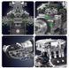 Конструктор двигатель  для взрослых и подростков моулд кинг McLaren V8 Mould King Technic моторизованный восьмицилиндровый мотор, 737 деталей 10206 10206 фото 7